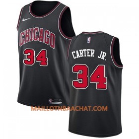 Maillot NBA Chicago Bulls Wendell Carter Jr 34 Nike Noir Swingman - Homme